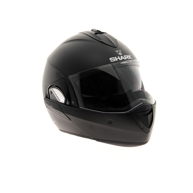 SHARK EVOLINE 3 Uni Mat Schwarz Matte Flip Helm Ausverkauf