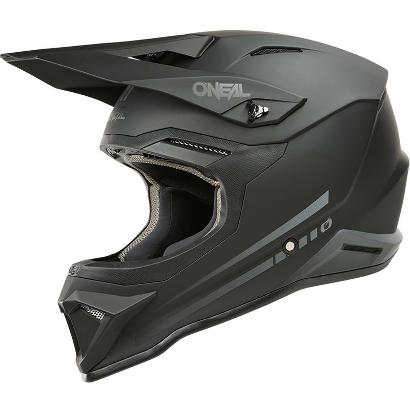 O'Neal 3SRS Kinder-Motocrosshelm, einfarbig mattschwarz