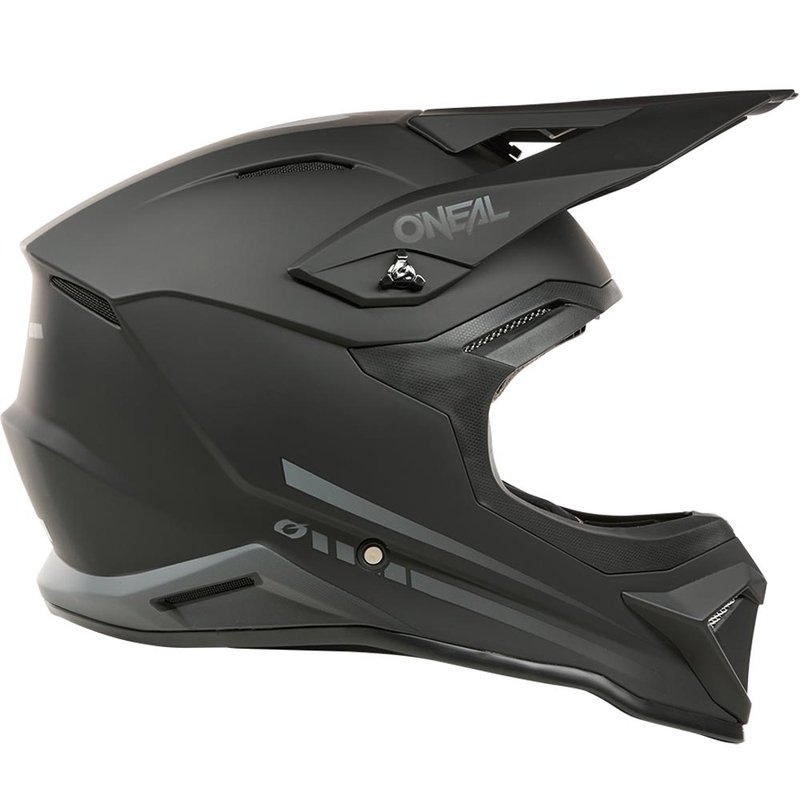 O'Neal 3SRS Kinder-Motocrosshelm, einfarbig mattschwarz
