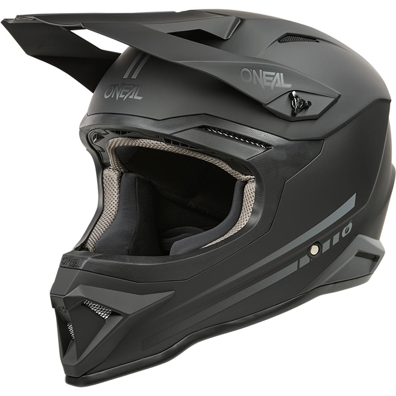 O'Neal 3SRS Kinder-Motocrosshelm, einfarbig mattschwarz