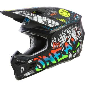 O'Neal 3SRS Rancid Kinder-Motocrosshelm, schwarz-weiß