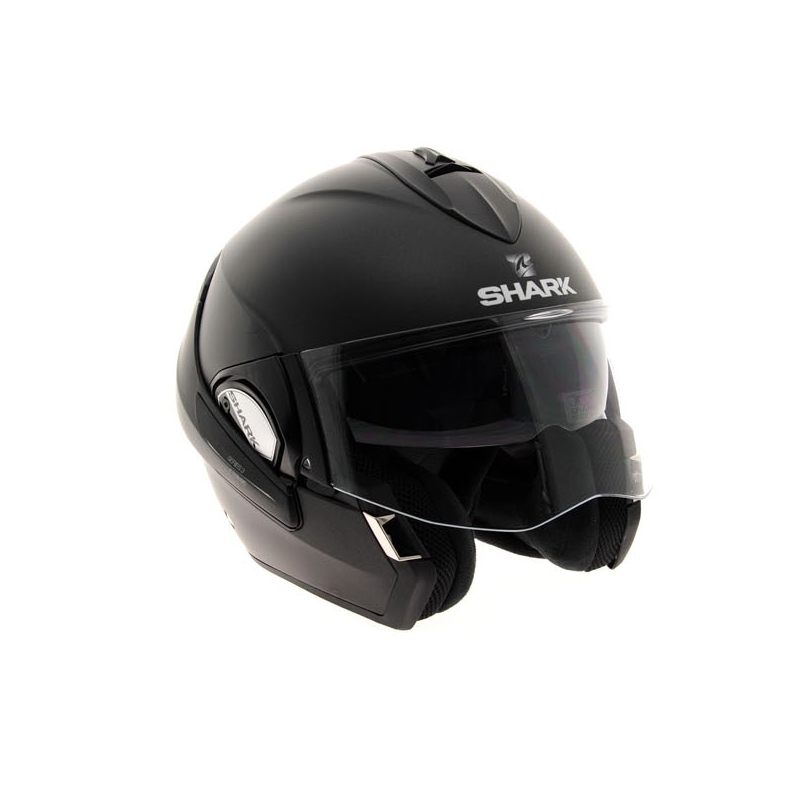 SHARK EVOLINE 3 Uni Mat Schwarz Matte Flip Helm Ausverkauf