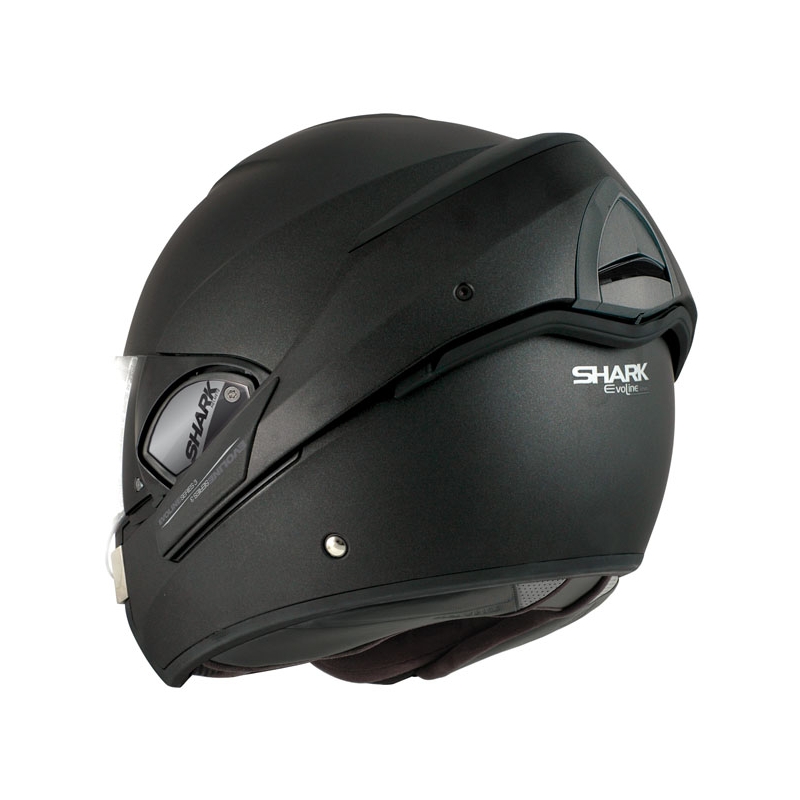 SHARK EVOLINE 3 Uni Mat Schwarz Matte Flip Helm Ausverkauf