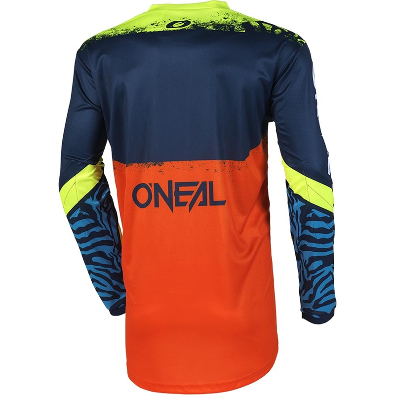 O'Neal Element Shocker Kinder-Motocross-Trikot Blau-Orange