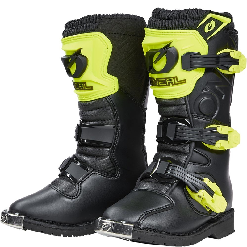O'Neal Rider PRO Kinder-Motocrossstiefel Schwarz-Fluoreszierendes Gelb
