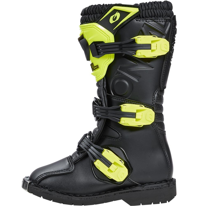 O'Neal Rider PRO Kinder-Motocrossstiefel Schwarz-Fluoreszierendes Gelb