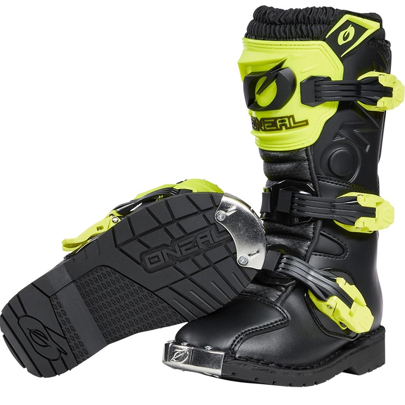 O'Neal Rider PRO Kinder-Motocrossstiefel Schwarz-Fluoreszierendes Gelb