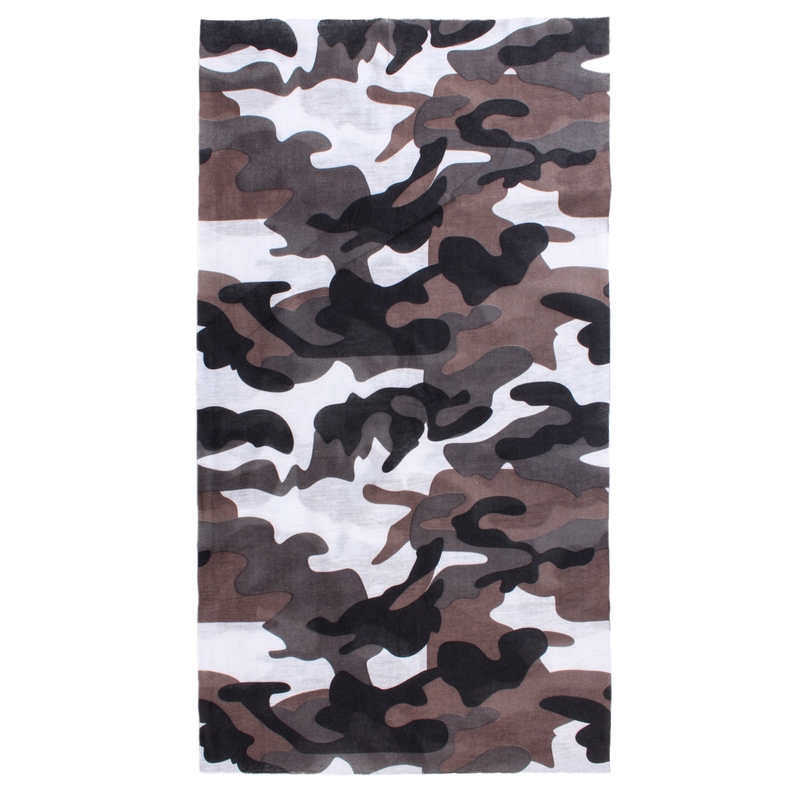Multifunktionaler Motorradschal RSA Camo grau