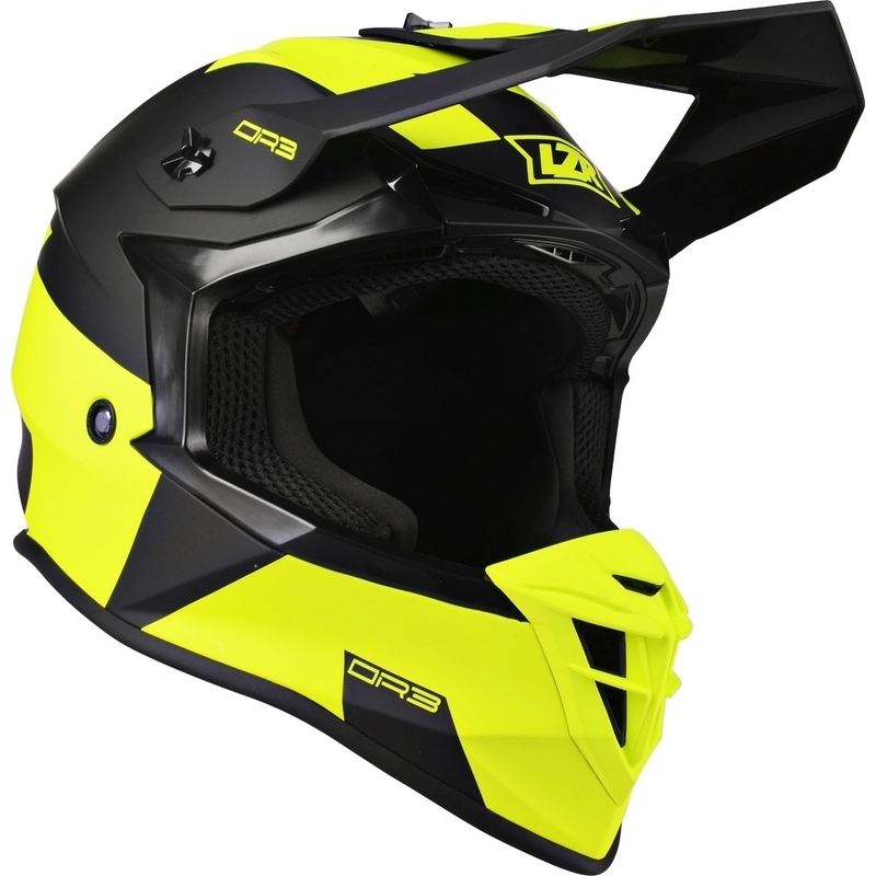 Motocross Motorradhelm Lazer OR-3 Rocky schwarz-fluo gelb