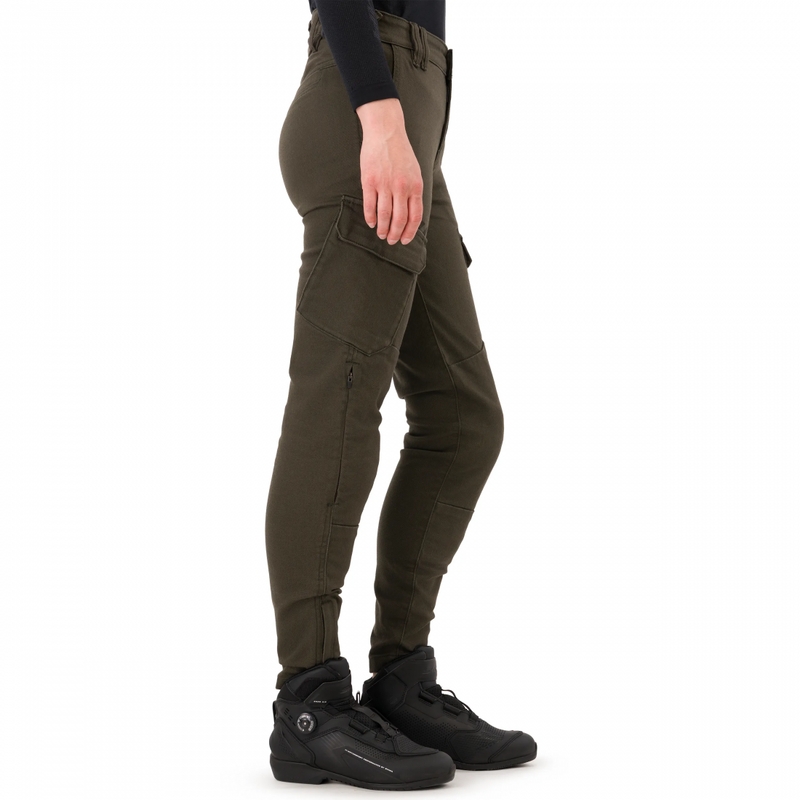 Shima Recon Damen-Motorradjeans grün
