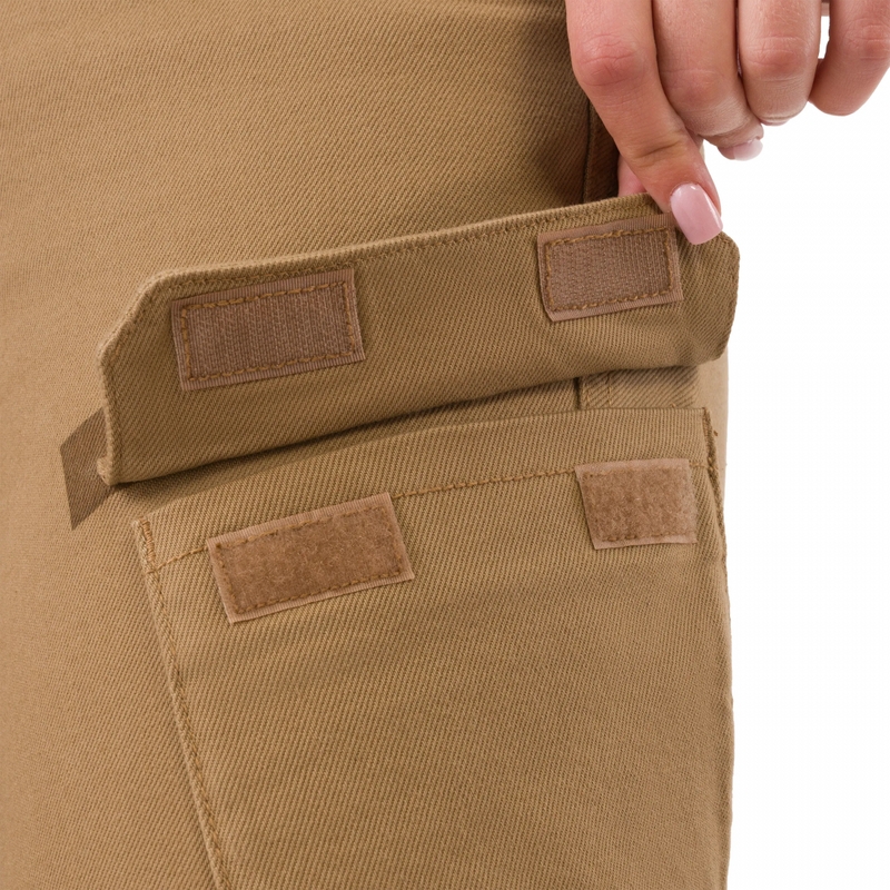 Damen-Motorradjeans, kurz geschnitten, Shima Recon, sandfarben
