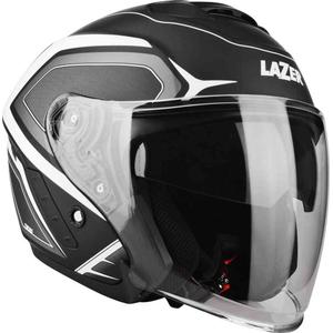 Offener Motorradhelm Lazer Tango Hexa schwarz und weiß