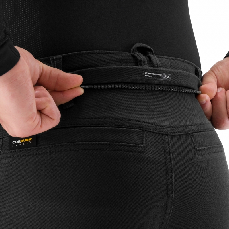 Shima Recon verlängerte Motorradhose schwarz