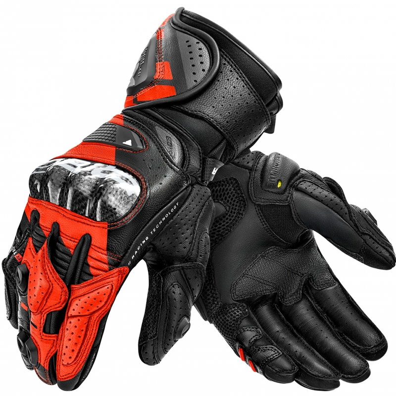 Motorradhandschuhe Shima RS-3 fluoreszierend rot