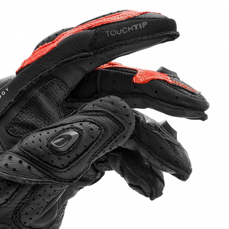 Motorradhandschuhe Shima RS-3 fluoreszierend rot