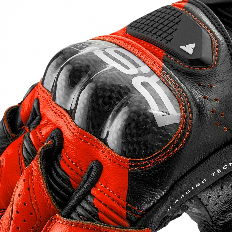 Motorradhandschuhe Shima RS-3 fluoreszierend rot