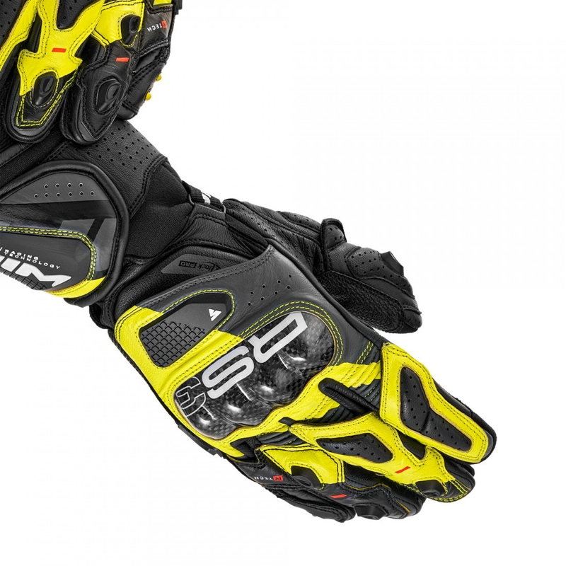 Shima RS-3 Motorradhandschuhe, fluoreszierend gelb