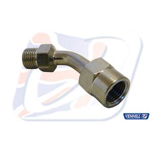 Swivel joint Venhill POWERHOSEPLUS E645 45 deg 1/8TH BSP Chrom