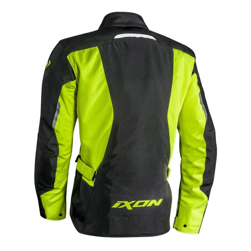 Motorradjacke IXON Summit 2 schwarz-fluo gelb Ausverkauf