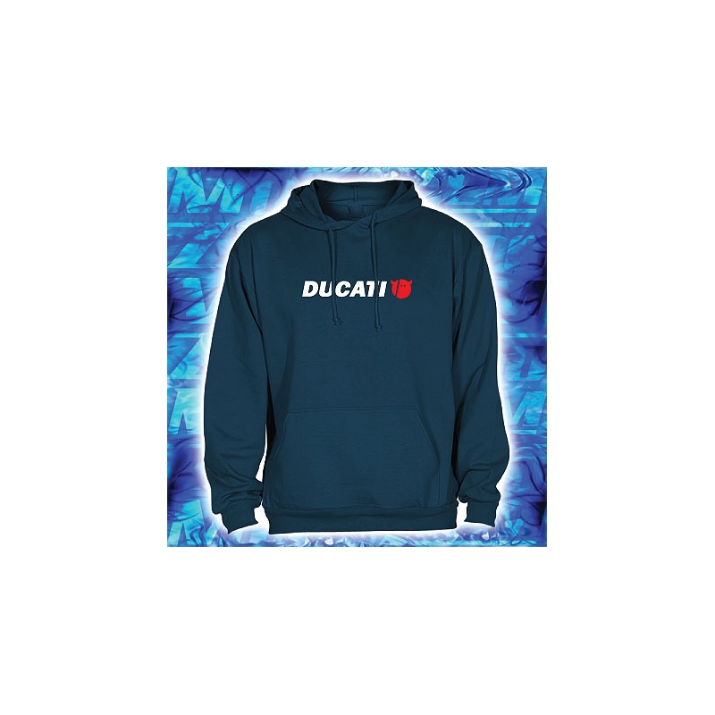 Hoodie mit Ducati Motiv navy mit Kapuze Ausverkauf
