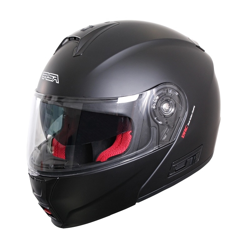 Klappbarer Motorradhelm RSA TR-01 schwarz matt - Klasse II