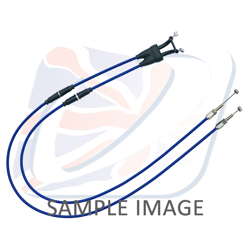 Throttle cables (pair) Venhill featherlight blau