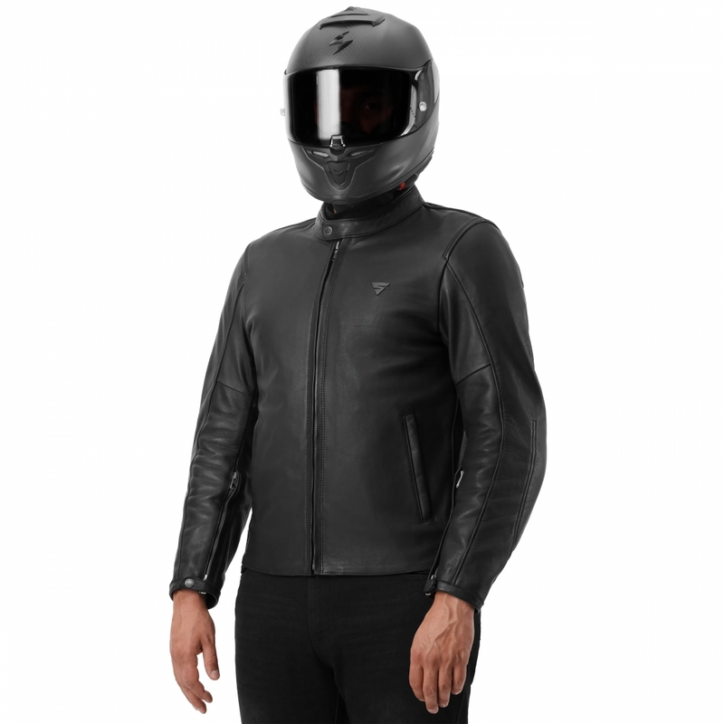 Motorradlederjacke Shima Hunter 3.0 schwarz