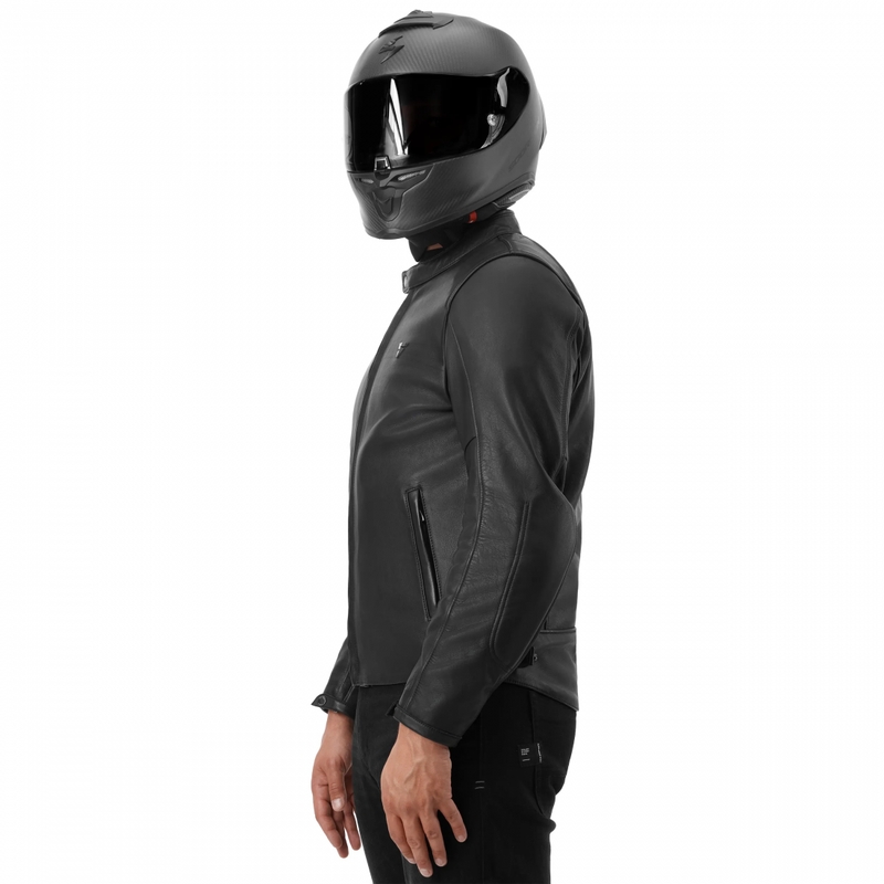 Motorradlederjacke Shima Hunter 3.0 schwarz