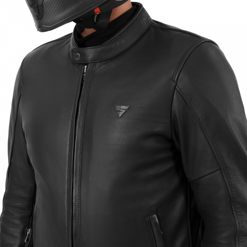 Motorradlederjacke Shima Hunter 3.0 schwarz