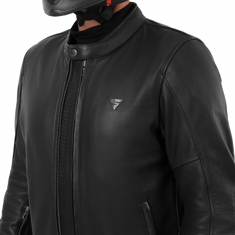 Motorradlederjacke Shima Hunter 3.0 schwarz