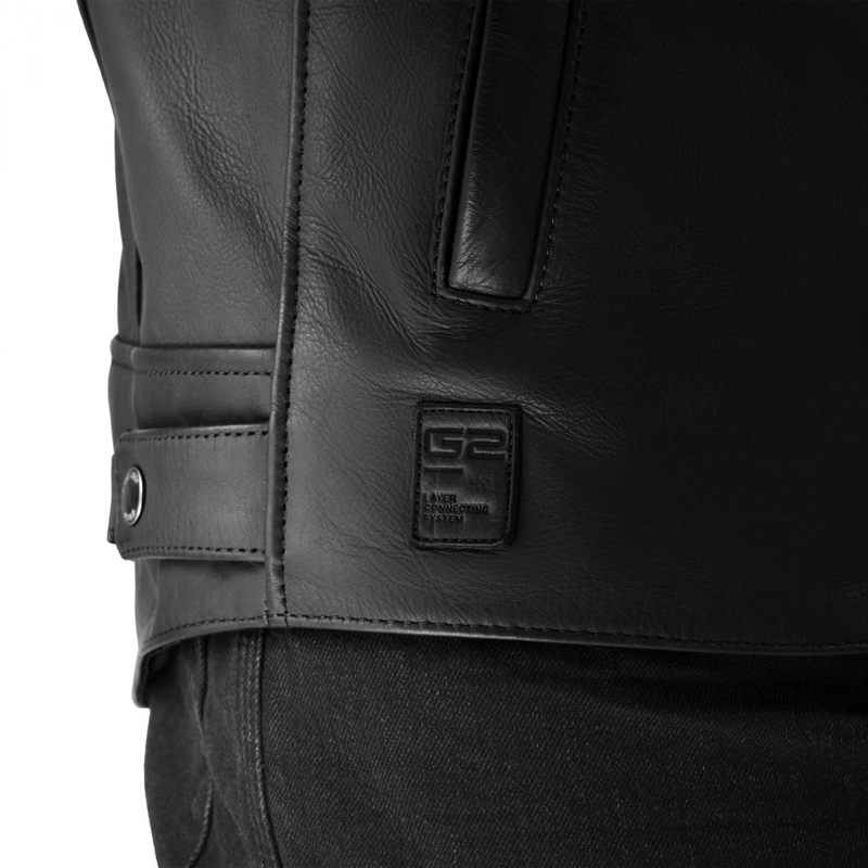 Motorradlederjacke Shima Hunter 3.0 schwarz