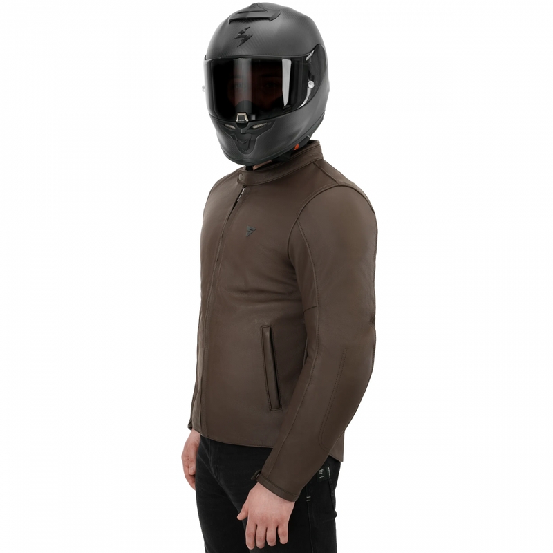 Shima Hunter 3.0 Leder-Motorradjacke braun