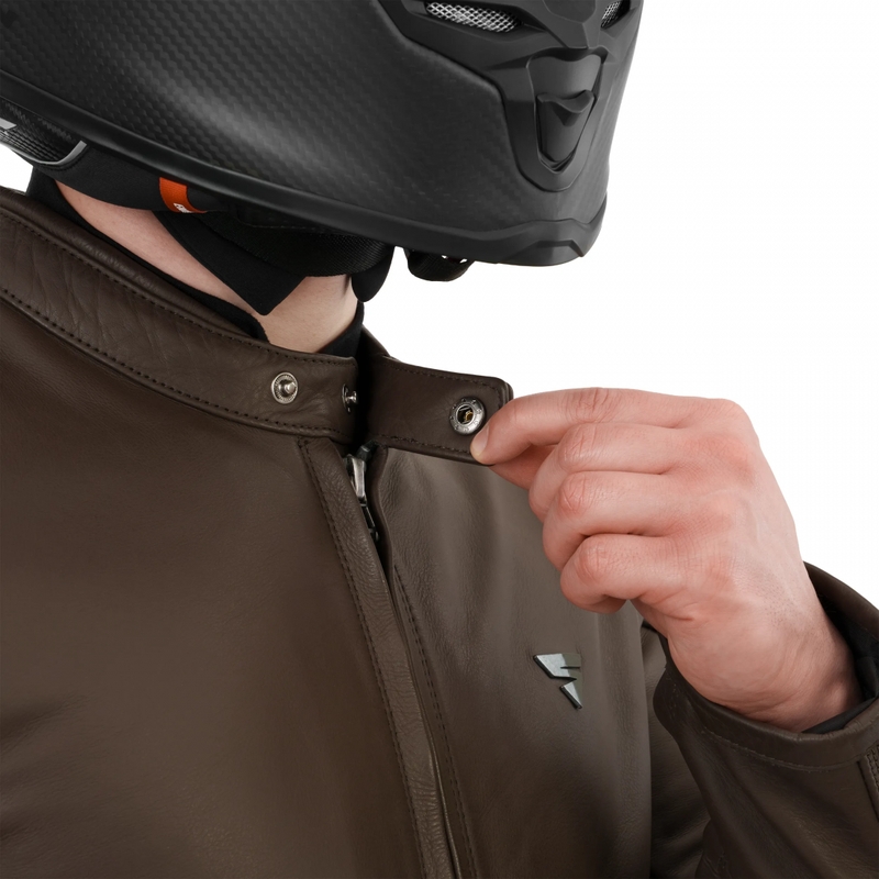Shima Hunter 3.0 Leder-Motorradjacke braun