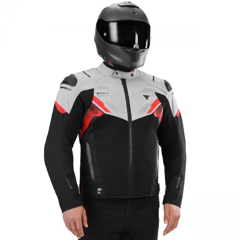 Shima STX Air Motorradjacke grau-rot