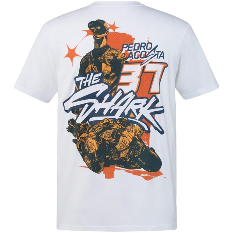 KTM Acosta Fahrer-T-Shirt weiß