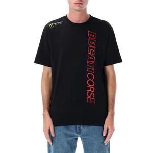 Ducati Corse Monster Energy T-Shirt mit Logo, schwarz