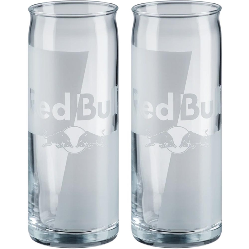 Set Red Bull Gläser mit Logo, 2 x 250 ml