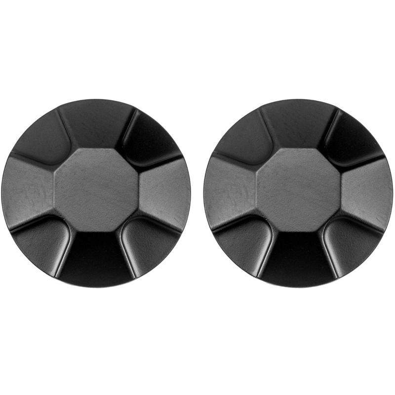 Metallkappen zur Umrüstung von Cassida Handy und Handy Plus Helmen auf die Version ohne Visier/mit Visier, schwarz, 2 Stück.
