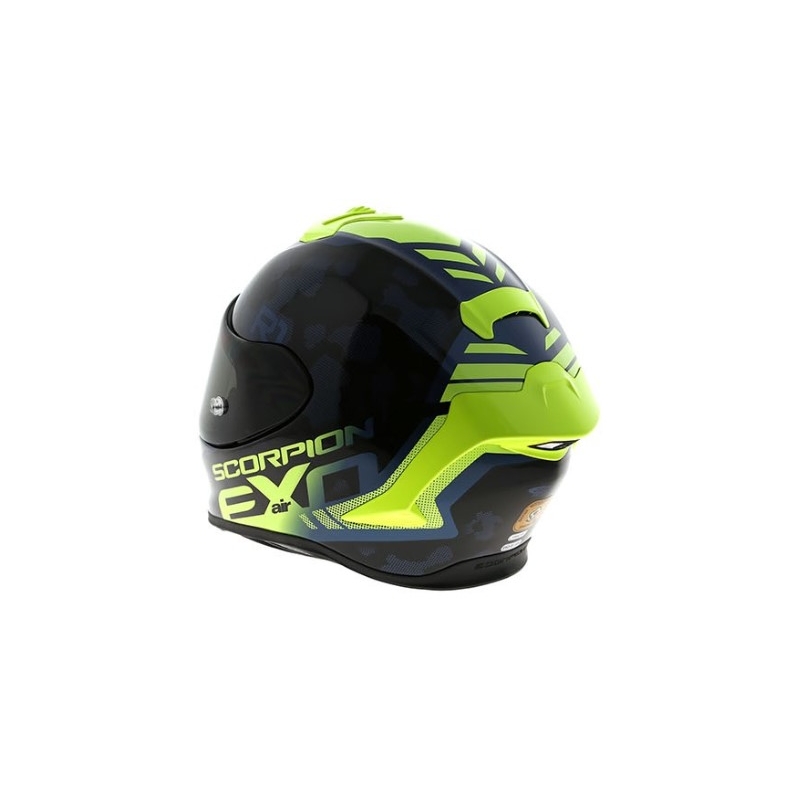 Integralhelm Scorpion EXO-R1 Air Ogi schwarz-fluo gelb Ausverkauf
