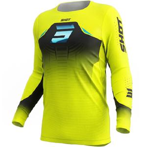 Motocross-Trikot Shot Aerolite Phase fluoreszierend gelb
