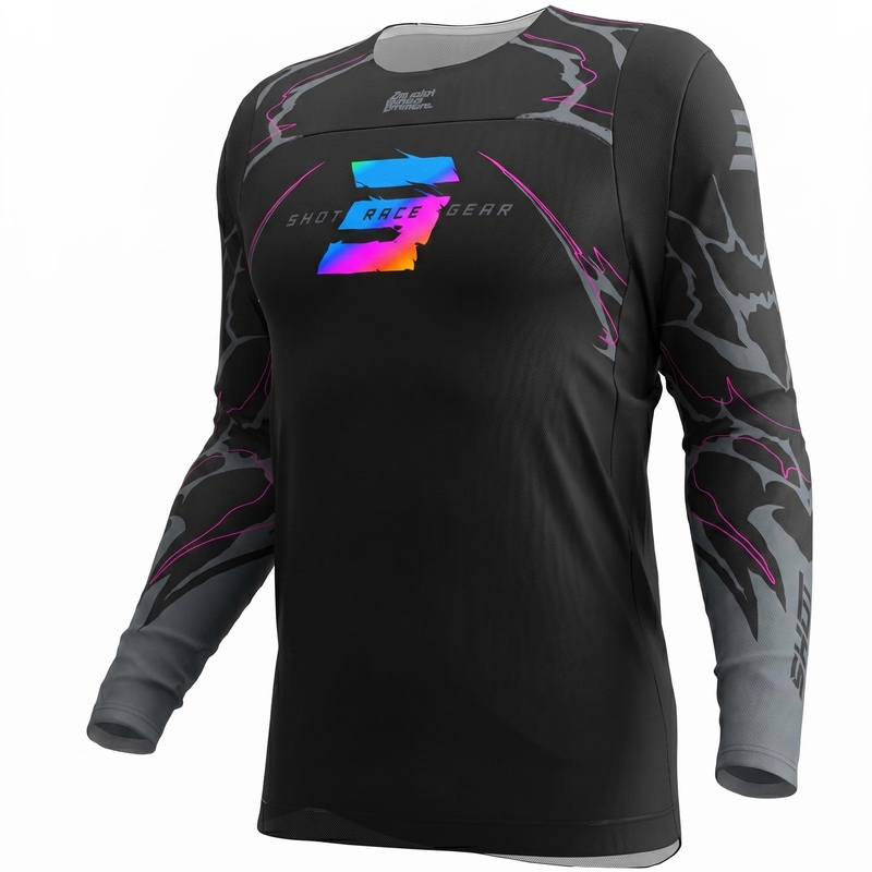 Shot Contact Rac Motocross-Trikot schwarz