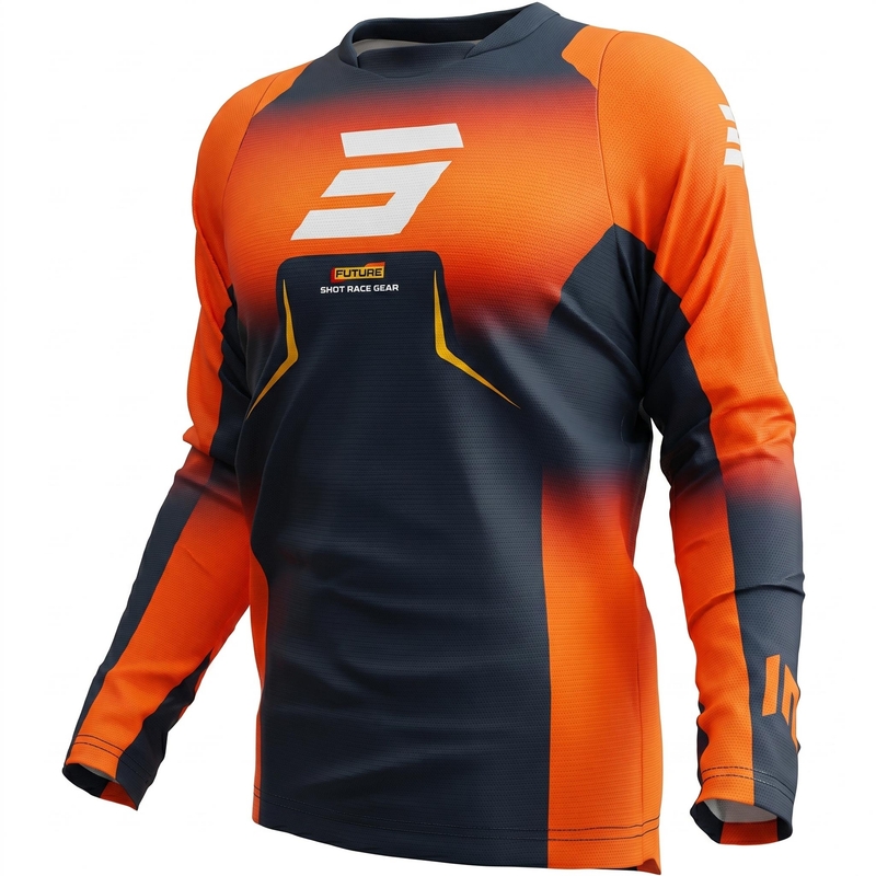 Motocross-Trikot Shot Devo Future blau-orange