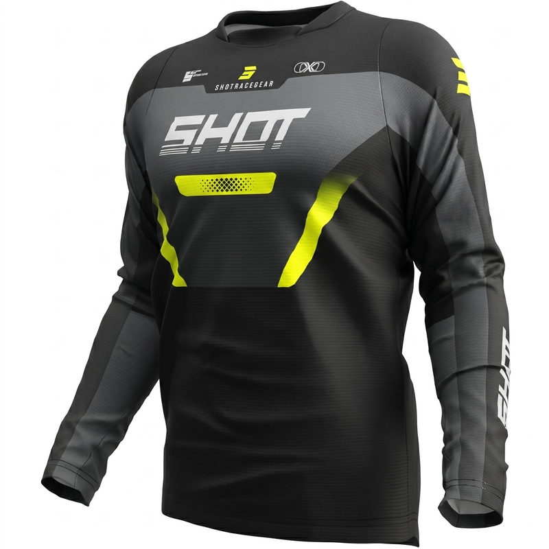 Motocross-Trikot Shot Devo Struck grau