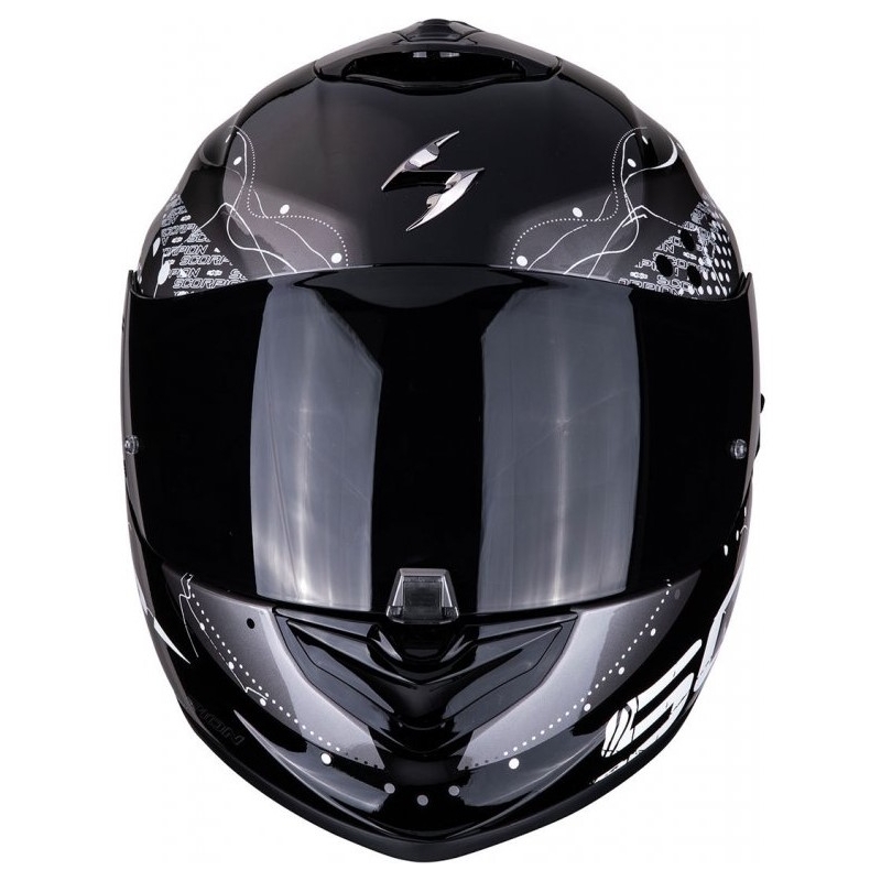 Integralhelm Skorpion EXO-1400 Air Classy Schwarz-Silber Ausverkauf