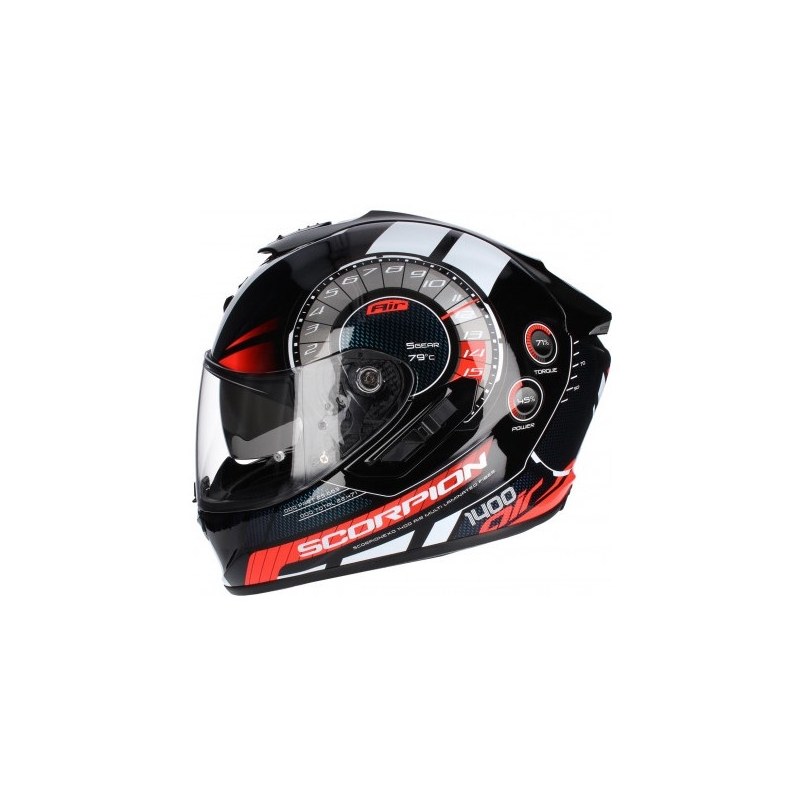 Integralhelm Scorpion EXO-1400 Air Torque schwarz-rot