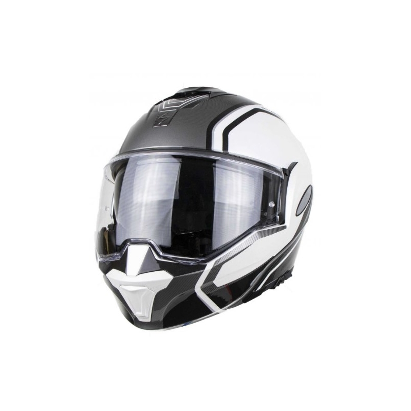 Scorpion EXO-TECH Time-Off Tipping Helm weiß-silber