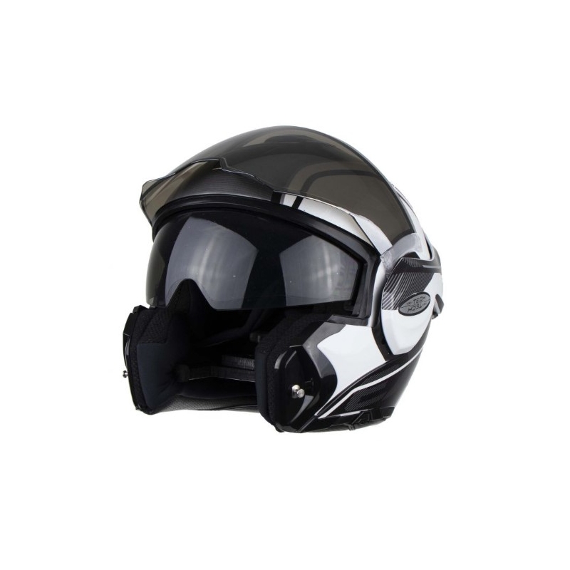 Scorpion EXO-TECH Time-Off Tipping Helm weiß-silber
