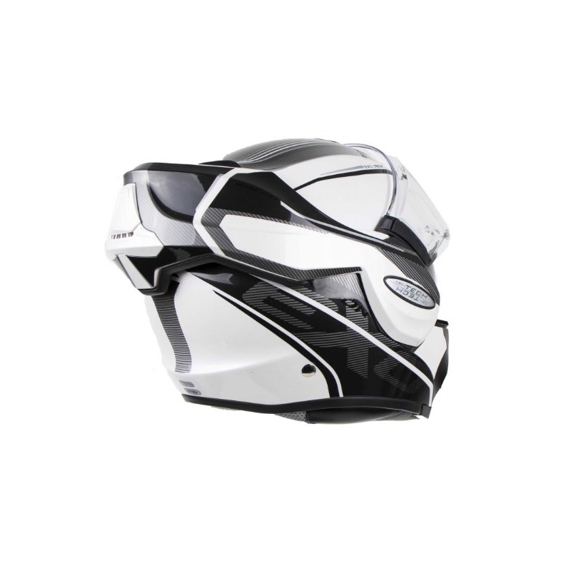 Scorpion EXO-TECH Time-Off Tipping Helm weiß-silber