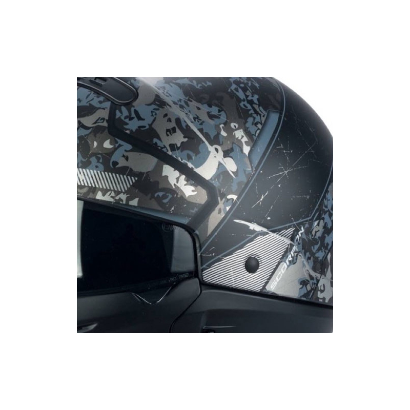 Moto Helm Scorpion EXO-Combat Opex schwarz-silber Ausverkauf