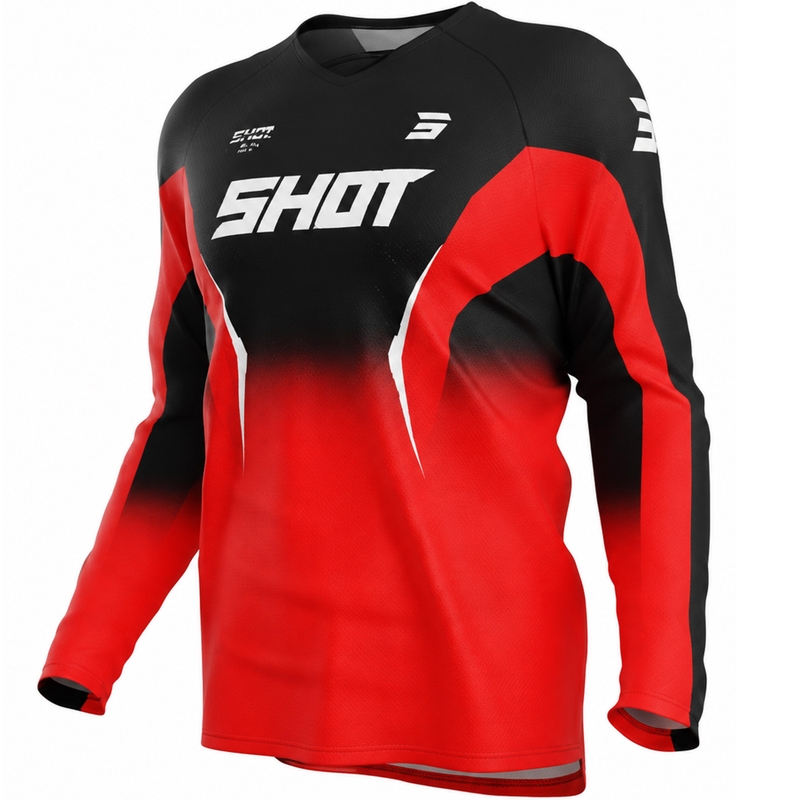 Motocross-Trikot Shot Draw Clash rot